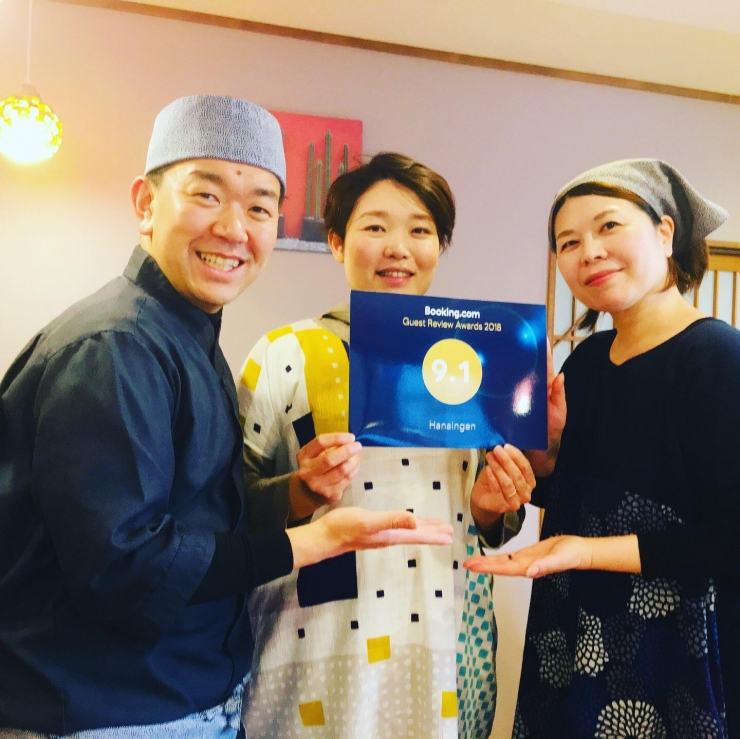 booking.comサイトにて口コミ評価９．１！！！